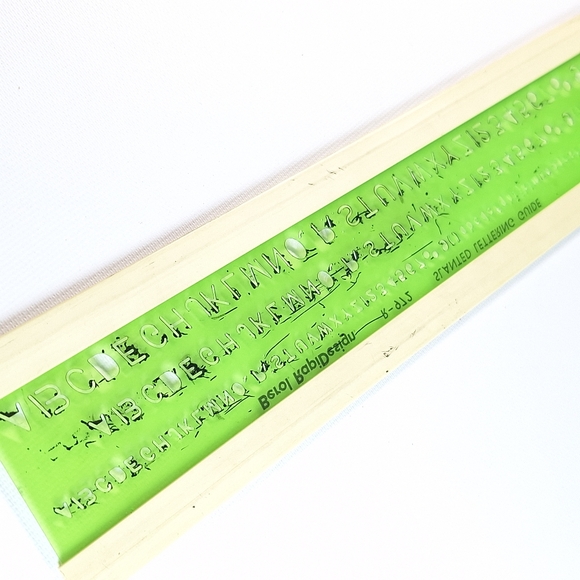 Vintage Berol RapiDesign Lettering Guide Stencils, 2 - Picture 8 of 8